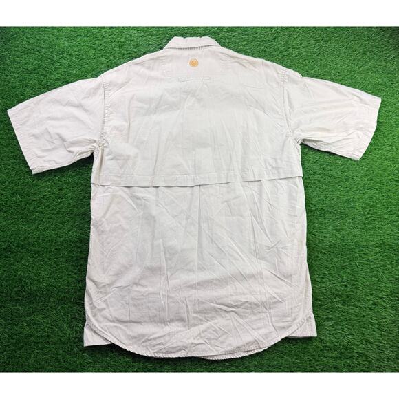 Beretta TM Shooting Shirt Mens L Tan Short Sleeve Mesh Vent Outdoor Hunting Top - Picture 5 of 9
